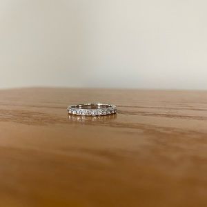 Charles & Colvard moissanite band ring